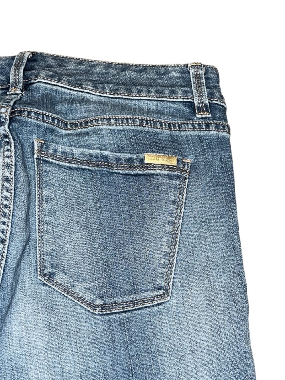 WHBM Women's Cuffed Embroidered Slim Crop Jeans Size 2 - Picture 8 of 9